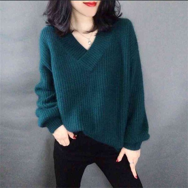 pullovers female cashmere sweater pure casual v-neck short design basic knitted 210427, White;black
pullovers female cashmere sweater pure casual v-neck short design basic knitted 210427, White;black