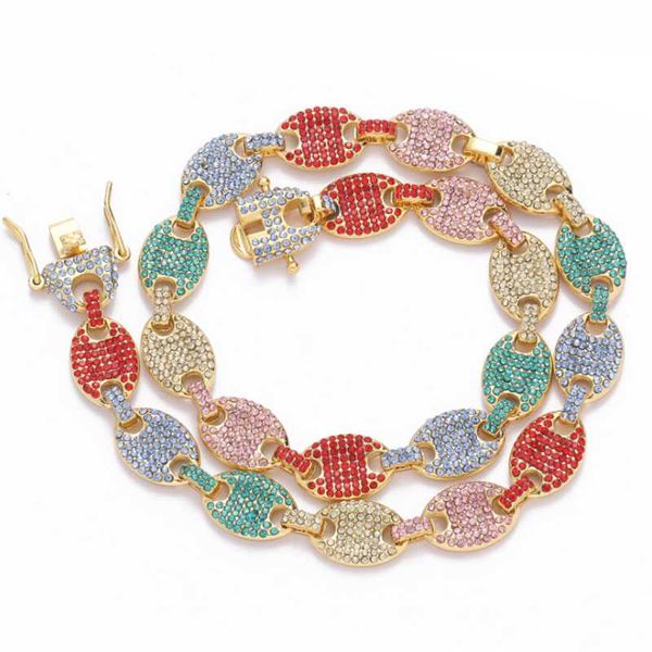 chains luxury cubic zircon colorful bead chain hip hop necklace cz link jewelry, Silver
chains luxury cubic zircon colorful bead chain hip hop necklace cz link jewelry, Silver