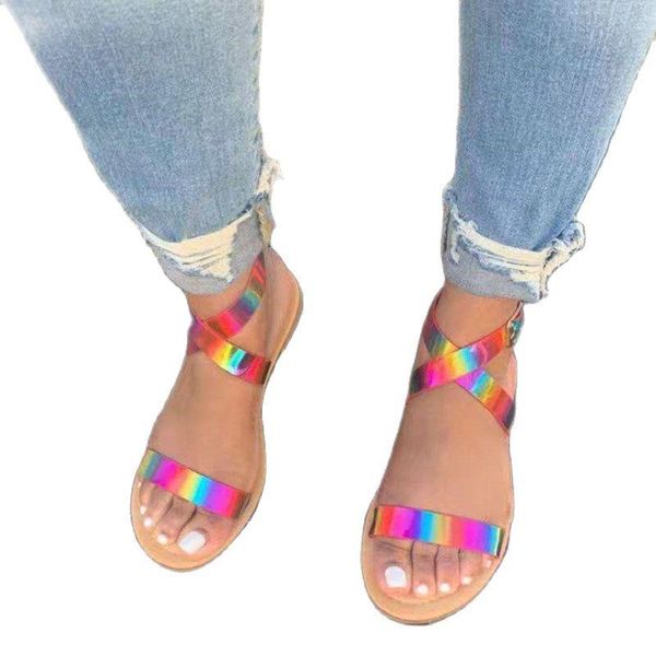 sandals vmti 2021 summer fashion cross color buckle flat women's fish mouth open toe european and american women, Black
sandals vmti 2021 summer fashion cross color buckle flat women's fish mouth open toe european and american women, Black