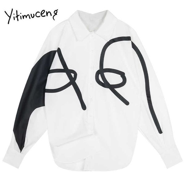 yitimuceng print hand painted blouse women vintage shirts loose spring fashion clothes lantern sleeve neck 210601, White
yitimuceng print hand painted blouse women vintage shirts loose spring fashion clothes lantern sleeve neck 210601, White