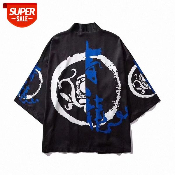 national style green dragon three-quarter sleeve t-shirt men's sunscreen clothing kimono japanese cardigan road robe thin coat #qm10, White;black
national style green dragon three-quarter sleeve t-shirt men's sunscreen clothing kimono japanese cardigan road robe thin coat #qm10, White;black
