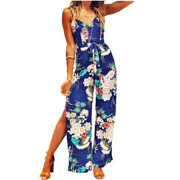 women's jumpsuits & rompers women summer fashion jumpsuit strappy-backless floral printing chiffon overalls slit boho vocation long tro, Black;white
women's jumpsuits & rompers women summer fashion jumpsuit strappy-backless floral printing chiffon overalls slit boho vocation long tro, Black;white