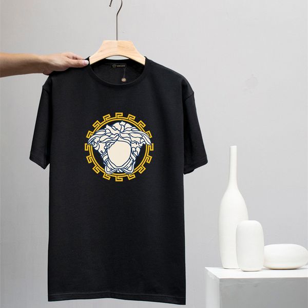 fashion high-quality designer tees t-shirt with short sleeves for women men clothing couple outfit pure cotton material, White;black
fashion high-quality designer tees t-shirt with short sleeves for women men clothing couple outfit pure cotton material, White;black