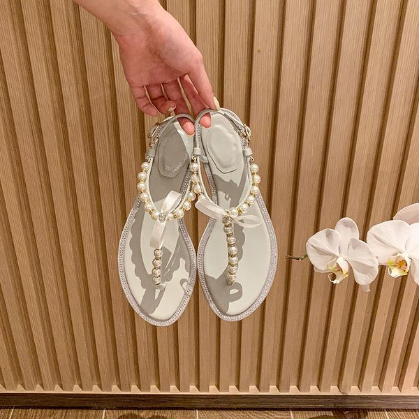 Women Shoes Womens Fashion Summer Pearl Sandals Women Casual Beach Shining Shoes T-strap Thong Flip Flops Slippers, As picture1
Women Shoes Womens Fashion Summer Pearl Sandals Women Casual Beach Shining Shoes T-strap Thong Flip Flops Slippers, As picture1