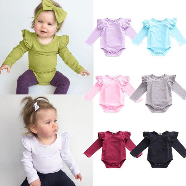 jumpsuits infant baby girl boy long sleeve romper solid color ruffled casual fashion bodysuit outfit, Blue
jumpsuits infant baby girl boy long sleeve romper solid color ruffled casual fashion bodysuit outfit, Blue