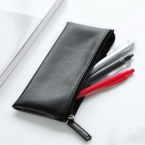 pencil bags 1 piece black case pu leather school cases supplies stationery storage bag pen box
pencil bags 1 piece black case pu leather school cases supplies stationery storage bag pen box