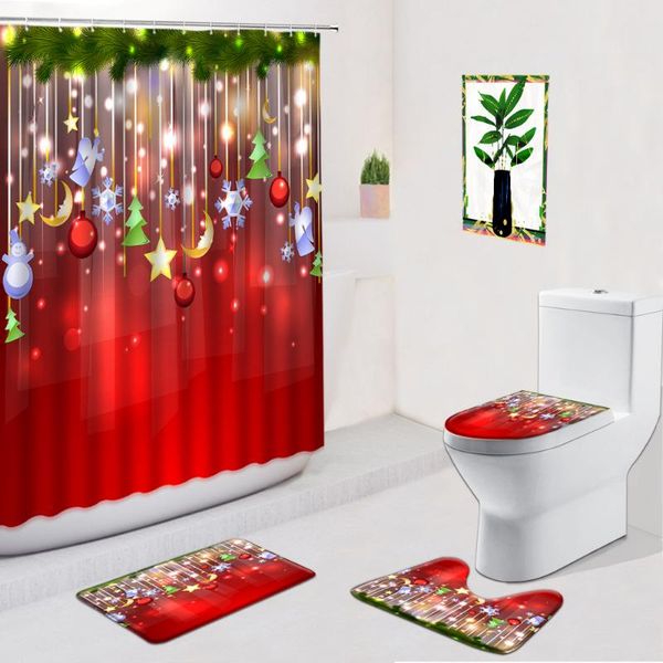 shower curtains christmas ball cartoons 4pcs set dream joy santa claus anti-slip bath mat toilet foot rug bathroom decor carpet
shower curtains christmas ball cartoons 4pcs set dream joy santa claus anti-slip bath mat toilet foot rug bathroom decor carpet