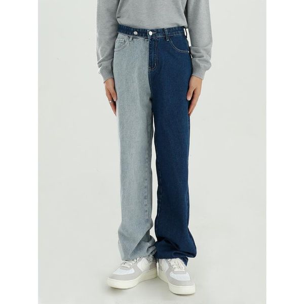 men's clothing | 2021 autumn product korean fashion buckle design sense color contrast jeans men, Blue
men's clothing | 2021 autumn product korean fashion buckle design sense color contrast jeans men, Blue