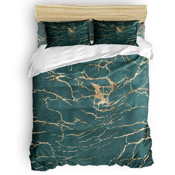 bedding sets green marble lines golden crack texture duvet cover set comfortable bedroom supplies comforter 2/3/4pcs
bedding sets green marble lines golden crack texture duvet cover set comfortable bedroom supplies comforter 2/3/4pcs