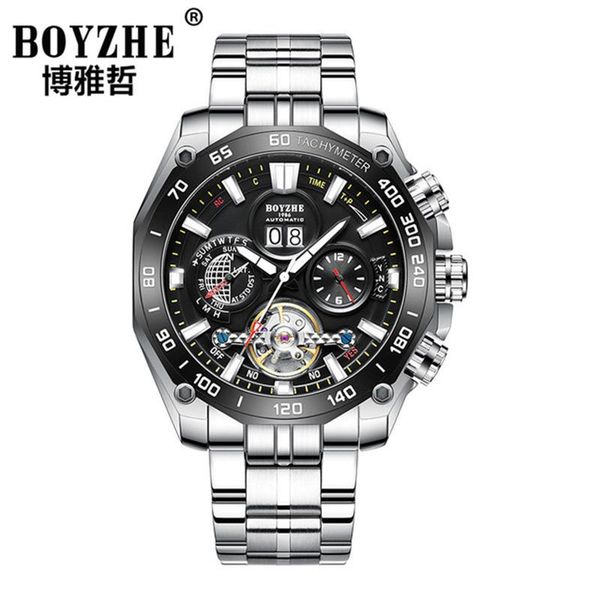 wristwatches boyzhe design men automatic watch sapphire luxury mechanical wristwatch stainless steel waterproof relogio masculino, Slivery;brown
wristwatches boyzhe design men automatic watch sapphire luxury mechanical wristwatch stainless steel waterproof relogio masculino, Slivery;brown