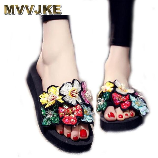 summer slippers women fashion flip flops beach platform sandals ladies handmade flowers shoes woman pantoufle femme, Black
summer slippers women fashion flip flops beach platform sandals ladies handmade flowers shoes woman pantoufle femme, Black