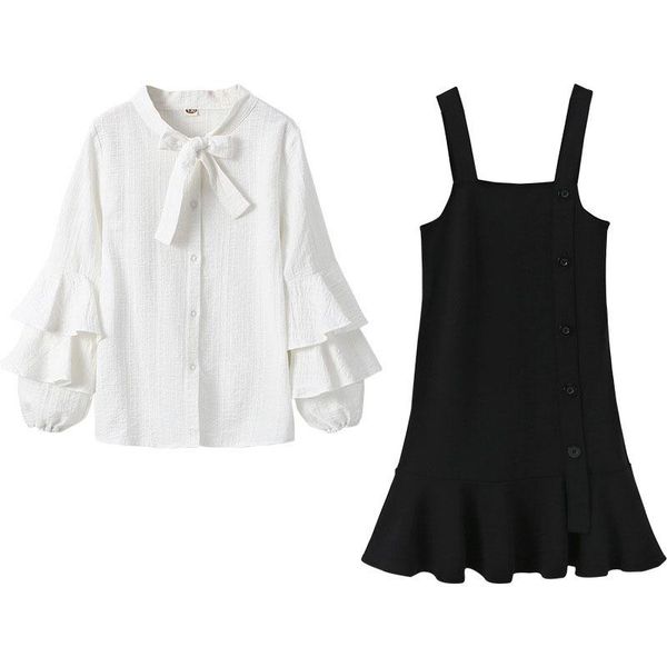 clothing sets 2021 spring autumn girls 2 piece set overalls dress + shirt elegant vest suspender 3-13 years old ladies, White
clothing sets 2021 spring autumn girls 2 piece set overalls dress + shirt elegant vest suspender 3-13 years old ladies, White