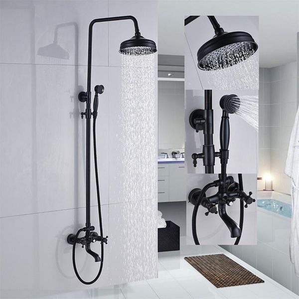 shbshaimy orb 8 inch shower head bathroom shower faucet and cold water set