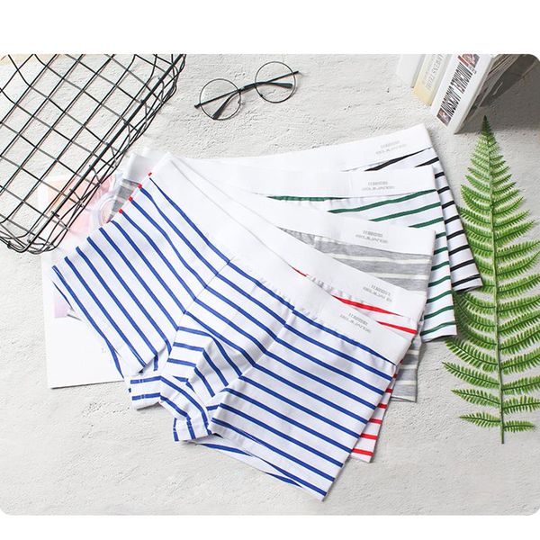 men's underwear striped personality trend boxer cotton low-rise youth underpants 2 pieces/bag colors y match, Black;white
men's underwear striped personality trend boxer cotton low-rise youth underpants 2 pieces/bag colors y match, Black;white