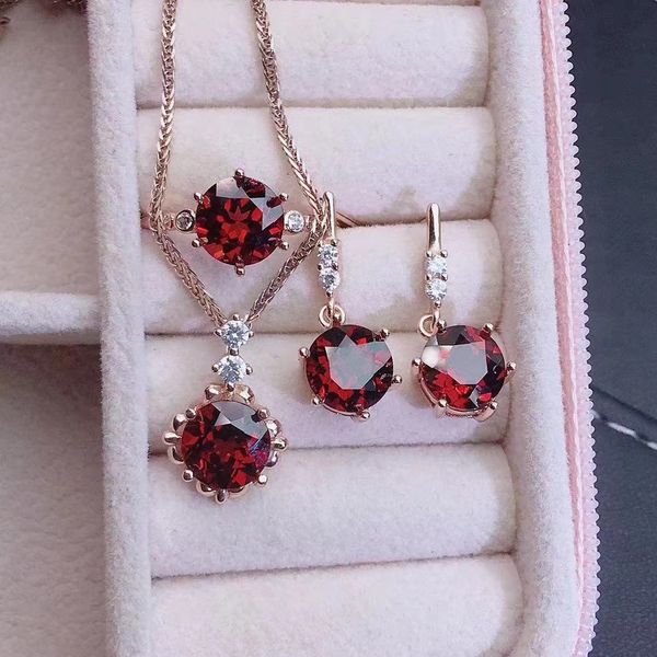 natural ruby gemstone ring earrings necklace for women wedding party gift 925 sterling silver christmas fine jewelry set
natural ruby gemstone ring earrings necklace for women wedding party gift 925 sterling silver christmas fine jewelry set