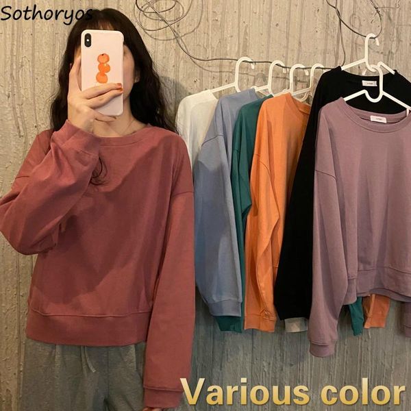 women's t-shirt long sleeve tshirts women solid loose casual all-match young students simple classic womens chic ulzzang korean style c, White
women's t-shirt long sleeve tshirts women solid loose casual all-match young students simple classic womens chic ulzzang korean style c, White