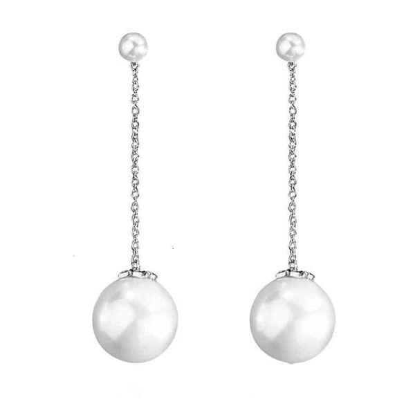 925 sier needle pearl earrings temperament long two wearing earrings female korean fashion versatile, Golden
925 sier needle pearl earrings temperament long two wearing earrings female korean fashion versatile, Golden