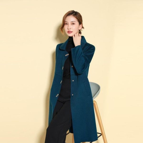 women's wool & blends women winter coat 2021 single breasted cashmere vintage elegant jacket fashion outerwear long woolen female y503, Black
women's wool & blends women winter coat 2021 single breasted cashmere vintage elegant jacket fashion outerwear long woolen female y503, Black