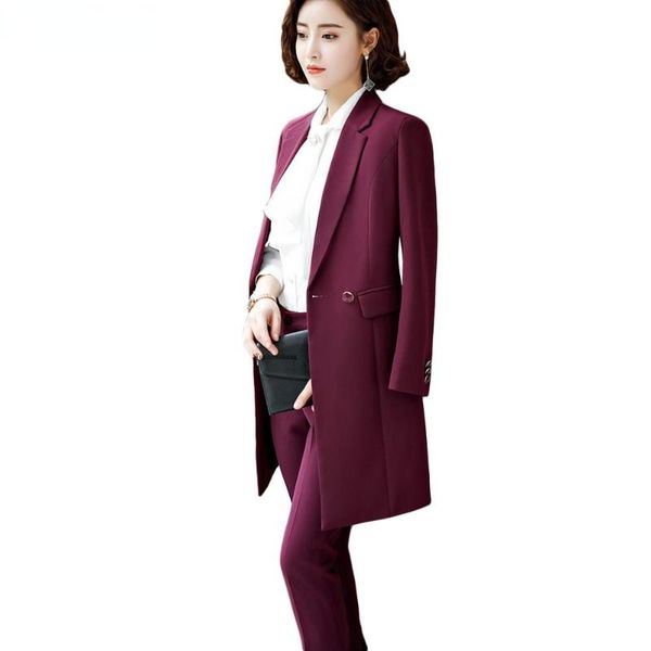 women's two piece pants women work business career pant suits wine blue black long blazer jackets set suit elegant and 2 pieces s-4xl, White
women's two piece pants women work business career pant suits wine blue black long blazer jackets set suit elegant and 2 pieces s-4xl, White