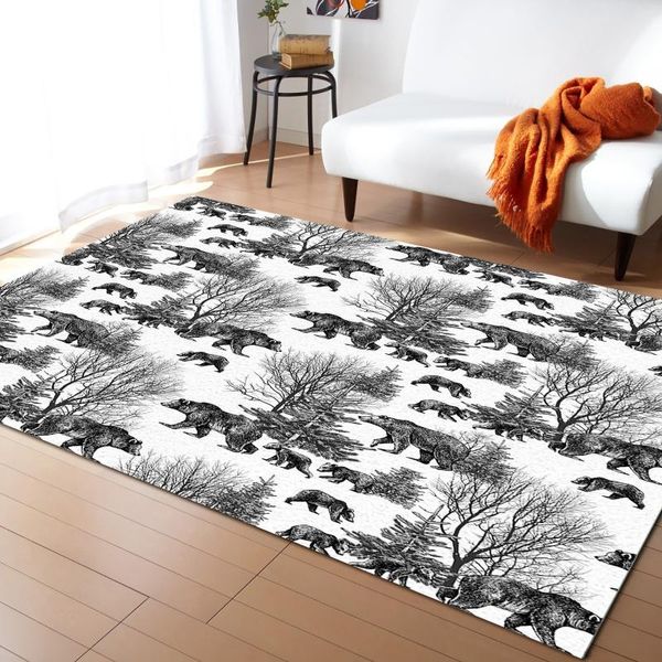 carpets silhouette bear woods texture carpet for living room rug home bedroom bedside decor rugs mat kids game mats 
carpets silhouette bear woods texture carpet for living room rug home bedroom bedside decor rugs mat kids game mats