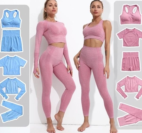 tracksuits gym wear 5pcs womens seamless workout sets sport yoga wear active clothing shorts bra t shirts crop high waist leggings align pan, Gray
tracksuits gym wear 5pcs womens seamless workout sets sport yoga wear active clothing shorts bra t shirts crop high waist leggings align pan, Gray
