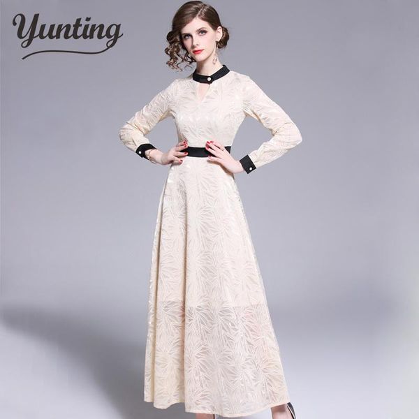 casual dresses women vintage lace long dress brand 2021 autumn fashion sleeve elegant a-line ladies party, Black;gray
casual dresses women vintage lace long dress brand 2021 autumn fashion sleeve elegant a-line ladies party, Black;gray