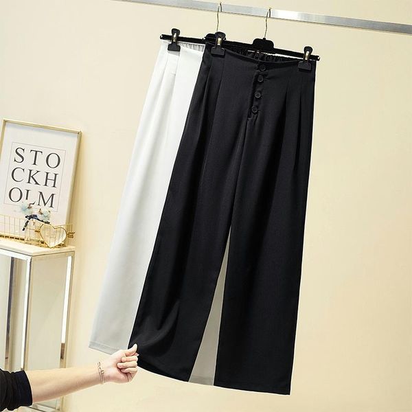 women's pants & capris big yards dress fat younger sister female fall 2021 wide-legged since show thin elastic waist straight slacks, Black;white
women's pants & capris big yards dress fat younger sister female fall 2021 wide-legged since show thin elastic waist straight slacks, Black;white