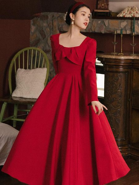 casual dresses female french falbala party led red dress with cultivate morality show thin light luxury high-end a808 niche, Black;gray
casual dresses female french falbala party led red dress with cultivate morality show thin light luxury high-end a808 niche, Black;gray