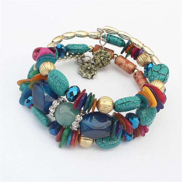 euro fashionable jewelry exotic coloured stone multi-layer bracelet national style manual winding woman girl beaded, strands, Black
euro fashionable jewelry exotic coloured stone multi-layer bracelet national style manual winding woman girl beaded, strands, Black