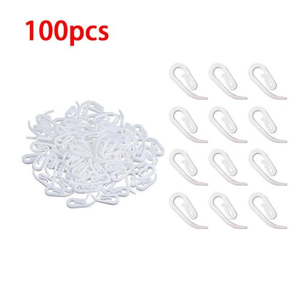 hooks & rails 6-shaped plastic injection curtain hook white accessories 100 pcs/pack
hooks & rails 6-shaped plastic injection curtain hook white accessories 100 pcs/pack