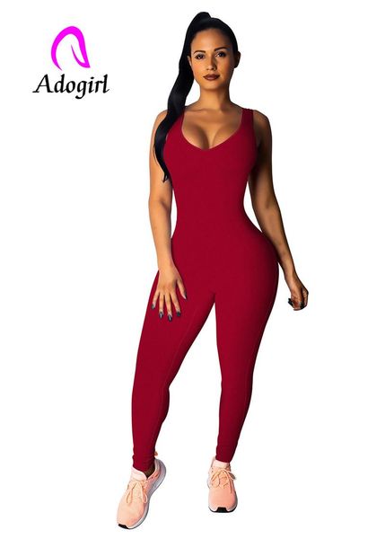 women's jumpsuits & rompers adogirl back lace up sleeveless solid jumpsuit women hollow out long pants one piece sets skinny fitness sp, Black;white
women's jumpsuits & rompers adogirl back lace up sleeveless solid jumpsuit women hollow out long pants one piece sets skinny fitness sp, Black;white