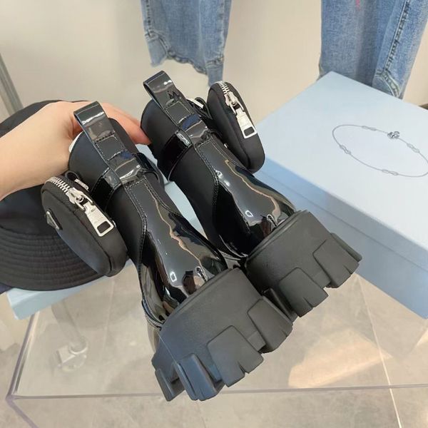 monolith polish leather nylon pouch ankle combat boots platform wedges laceup round toe block heels flat booties chunky luxury de, Black
monolith polish leather nylon pouch ankle combat boots platform wedges laceup round toe block heels flat booties chunky luxury de, Black