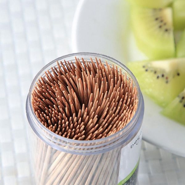 500pcs disposable carbonized bamboo wooden toothpicks ultra-thin double head stick with dispenser home tableware decor flatware
500pcs disposable carbonized bamboo wooden toothpicks ultra-thin double head stick with dispenser home tableware decor flatware