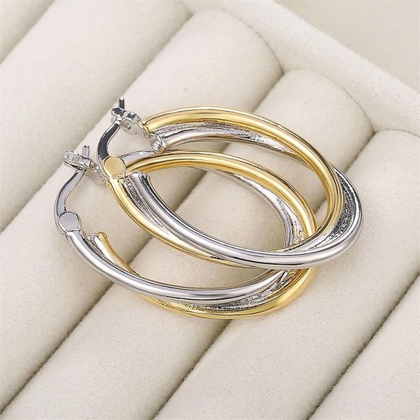 hoop & huggie caoshi trendy metal earrings for women two tone design personality female accessories daily wearable jewelry birthday gifts, Golden;silver
hoop & huggie caoshi trendy metal earrings for women two tone design personality female accessories daily wearable jewelry birthday gifts, Golden;silver