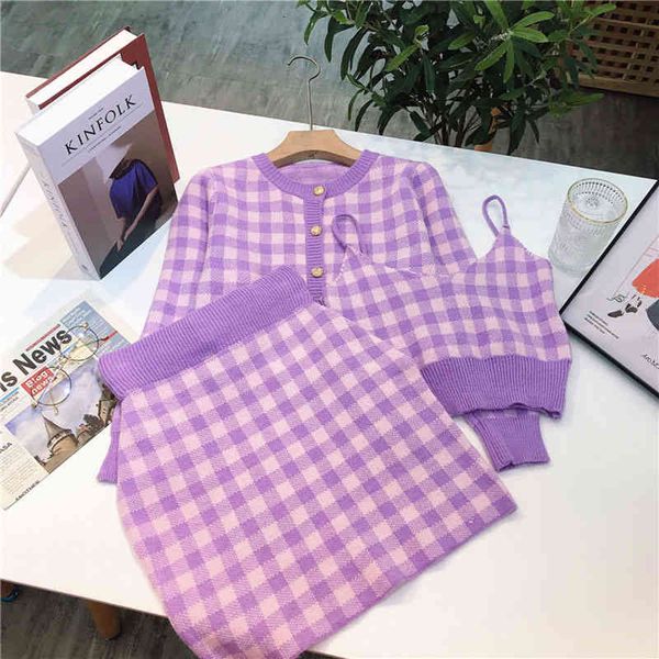 two piec drss conjunto d 3 pças xadrz corana fminino, camisola manga longa com alça curta saia doc para primavra outono xc2n, White
two piec drss conjunto d 3 pças xadrz corana fminino, camisola manga longa com alça curta saia doc para primavra outono xc2n, White