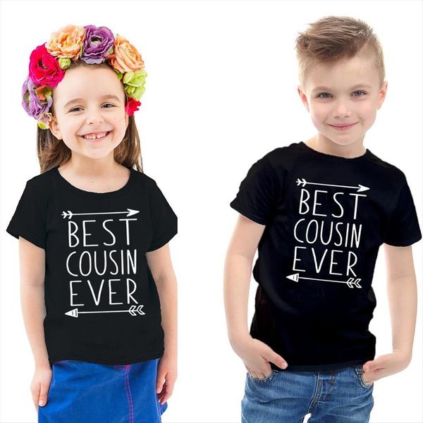 short sleeved kids cousin ever letters print funny children t shirt toddler boy girl fashion siblings outfit, Blue
short sleeved kids cousin ever letters print funny children t shirt toddler boy girl fashion siblings outfit, Blue