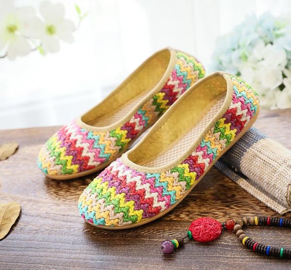 sandals soft bottomed flat beach shoes woven cloth summer women's national style breathable single, Black
sandals soft bottomed flat beach shoes woven cloth summer women's national style breathable single, Black