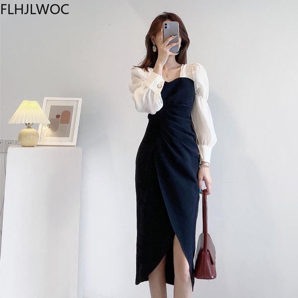 casual dresses korea chic fenimine vestidos women fashion patchwork square neck elegant office lady solid black ry1k, Black;gray
casual dresses korea chic fenimine vestidos women fashion patchwork square neck elegant office lady solid black ry1k, Black;gray