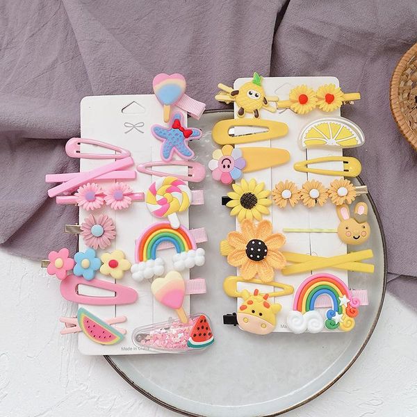 fashion children's hair clips 14-piece set color korean sweet girl princess duckbill clip multiple styles kids accessories, Slivery;white
fashion children's hair clips 14-piece set color korean sweet girl princess duckbill clip multiple styles kids accessories, Slivery;white