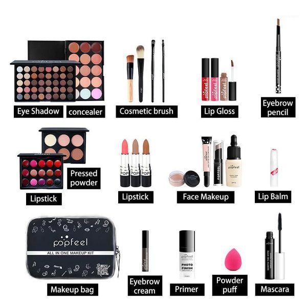 15/20/24pc face makeup set eye shadow + foundation base matte lip gloss+concealer pallete +brush full starter make up kit1
15/20/24pc face makeup set eye shadow + foundation base matte lip gloss+concealer pallete +brush full starter make up kit1