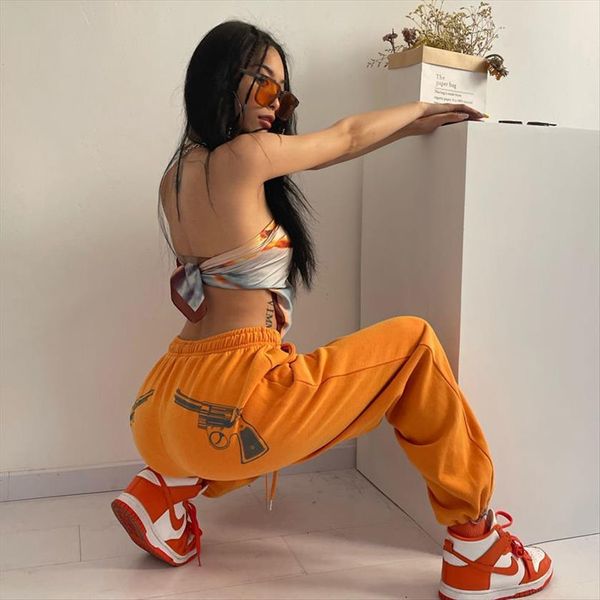 personality printed hip hop sweatpants womens pant loose leggings high waist all match casual pants woman, Black;white
personality printed hip hop sweatpants womens pant loose leggings high waist all match casual pants woman, Black;white