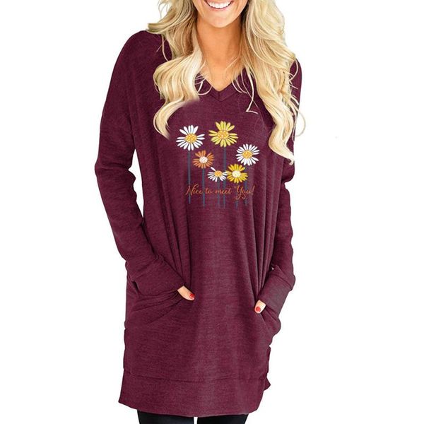 women's t-shirt vicabo floral print casual women t-shirts long sleeve v neck split full shirts pockets loose autumn 2021 clothing tees, White
women's t-shirt vicabo floral print casual women t-shirts long sleeve v neck split full shirts pockets loose autumn 2021 clothing tees, White