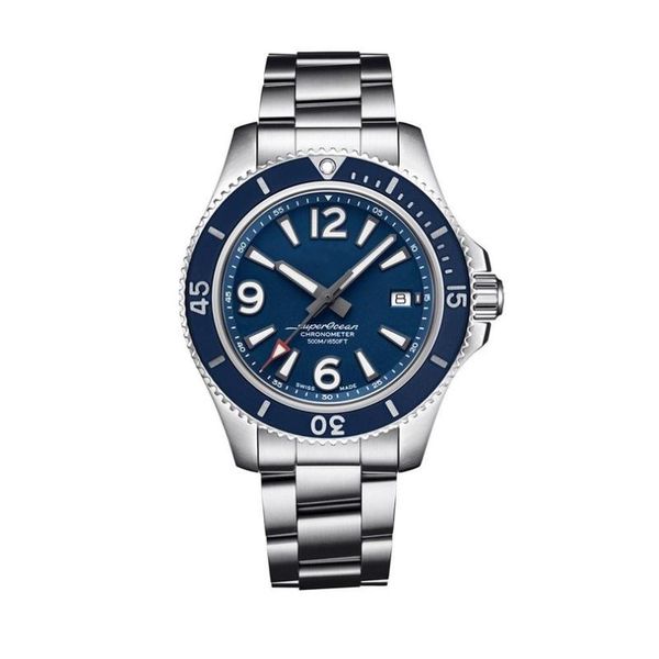 wristwatches superocean ceramic bezel black blue rubber stainless steel sapphire glass automatic mechanical movement watches, Slivery;brown
wristwatches superocean ceramic bezel black blue rubber stainless steel sapphire glass automatic mechanical movement watches, Slivery;brown