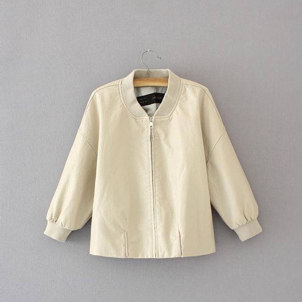 women's leather & faux fashion women loose pu jackets 2021 recreate elegant white ladies v-neck female jas casual girl coat, Black
women's leather & faux fashion women loose pu jackets 2021 recreate elegant white ladies v-neck female jas casual girl coat, Black