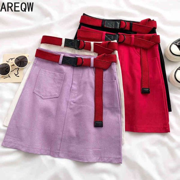spring summer fashion all-match denim high waist slimming skirt a-line skirt short skirt with belt women 210507, Black
spring summer fashion all-match denim high waist slimming skirt a-line skirt short skirt with belt women 210507, Black