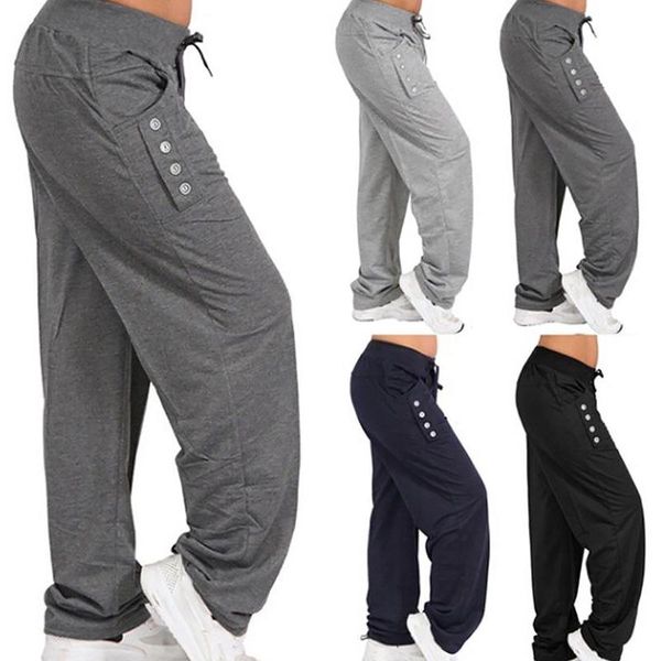 women's pants & capris spring autumn loose casual women jogger sweatpants baggy wide leg ladies drawstring button harem solid trouser, Black;white
women's pants & capris spring autumn loose casual women jogger sweatpants baggy wide leg ladies drawstring button harem solid trouser, Black;white