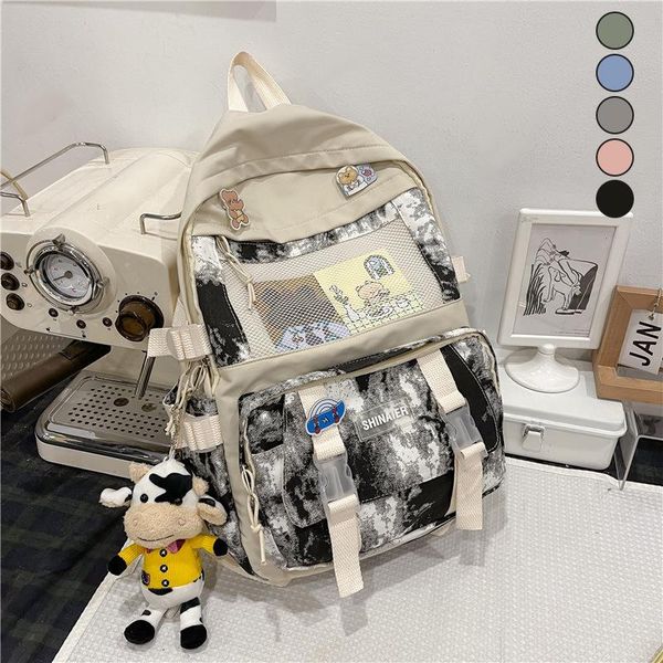 school bags nylon backpack large capacity casual bag for teenagers tie dye multi pocket packbags cute designed schoolbags student
school bags nylon backpack large capacity casual bag for teenagers tie dye multi pocket packbags cute designed schoolbags student