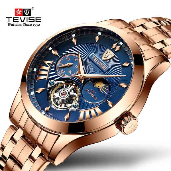 tevise shop 2021 men's watches mechanical lighting automatic company relogio masculino, Slivery;brown
tevise shop 2021 men's watches mechanical lighting automatic company relogio masculino, Slivery;brown