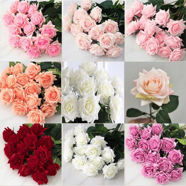 artificial flowers rose for wedding home decor bride bouquet diy fake plants decorative & wreaths
artificial flowers rose for wedding home decor bride bouquet diy fake plants decorative & wreaths
