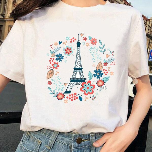 women's t-shirt 2021 vogue eiffel tower printing tshirt women leisure short sleevet-shirt female graphic tees funny shirts for woman, White
women's t-shirt 2021 vogue eiffel tower printing tshirt women leisure short sleevet-shirt female graphic tees funny shirts for woman, White